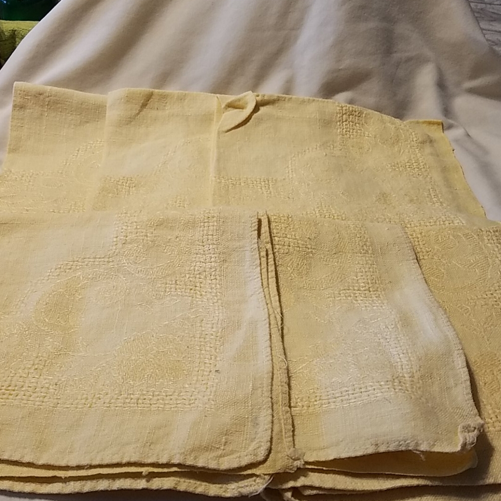 Vintage linen napkins set of 6